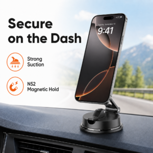 Magnetic Phone Holder with Suction Cup