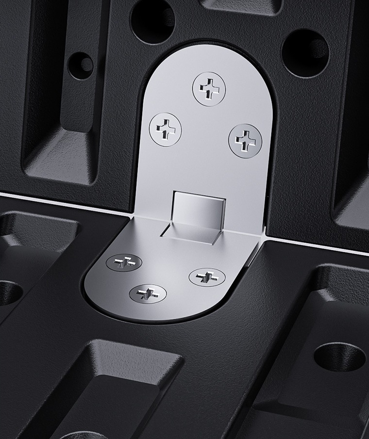 Hinge and folding structure detail