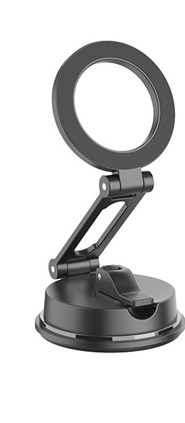 Black magnetic car phone mount