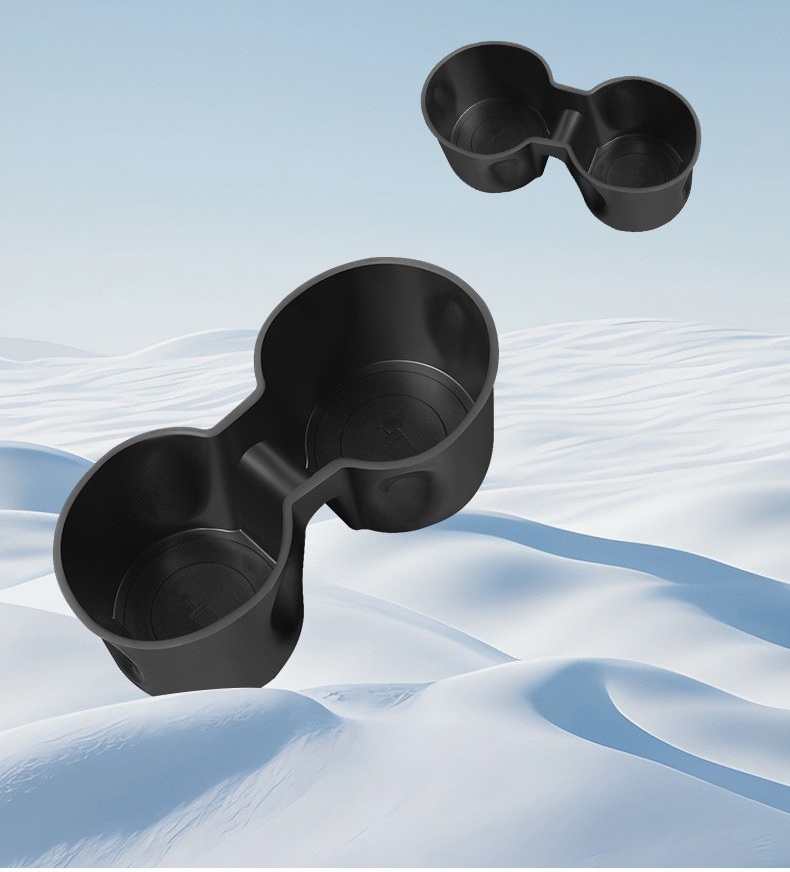 Black soft silicone Tesla cup holder inserts