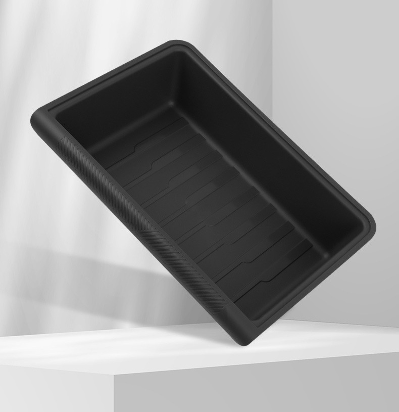 Black TPE under-seat storage tray