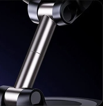 Close-up of the zinc-alloy support arm