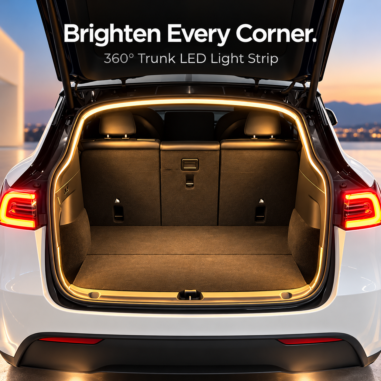 Full-perimeter trunk LED lighting