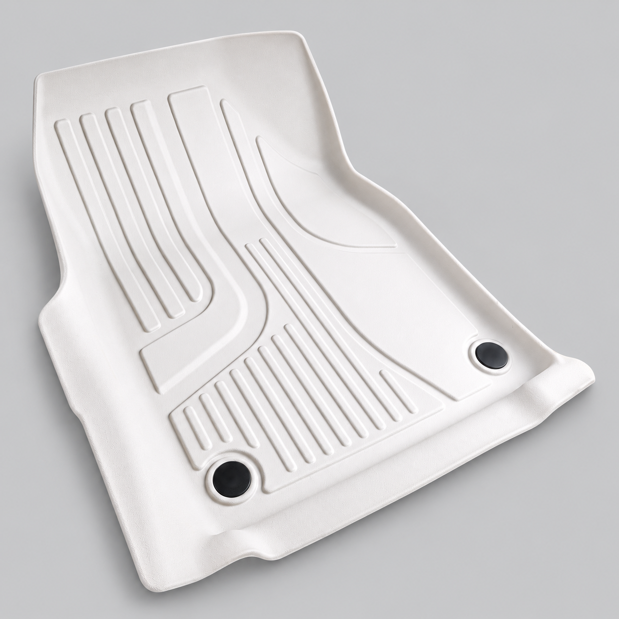 White molded TPE base shown with the matching carpet insert removed