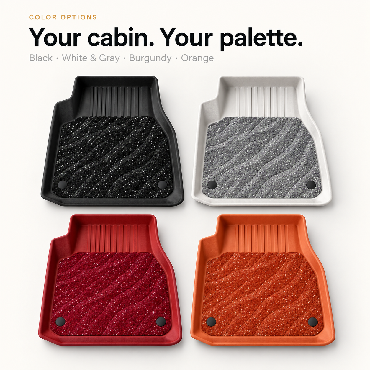 Starry Dual-Layer Floor Mats for Tesla Model Y - Image 5